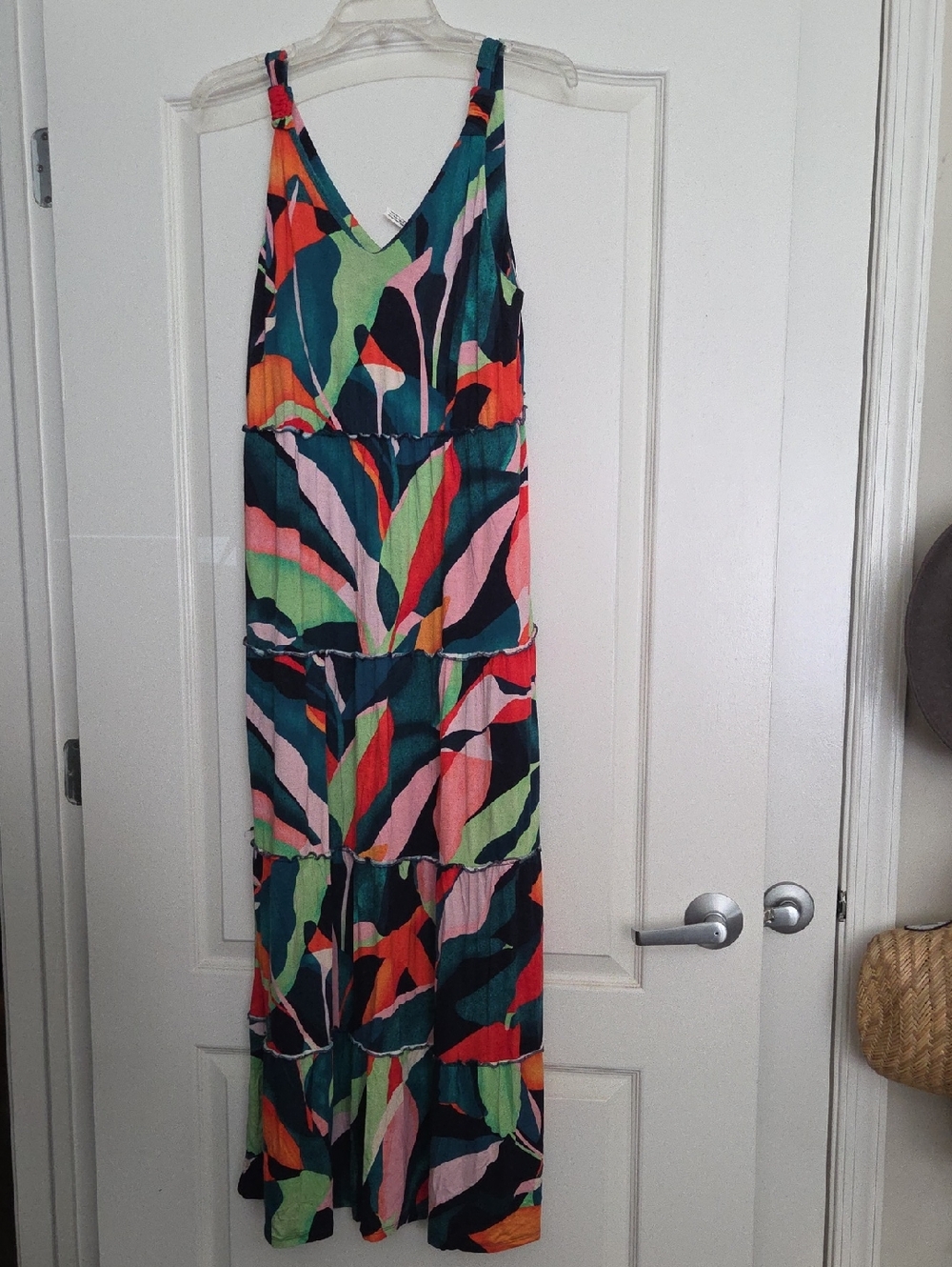Soma Multicolor Floral Print V-Neck Dress
